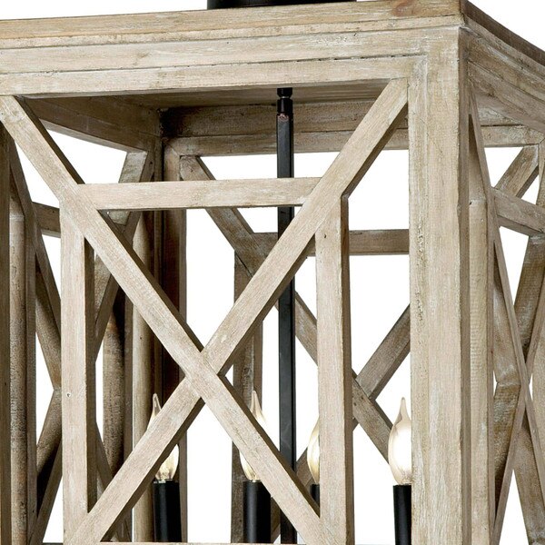 Wood Lattice Lantern Macro 4